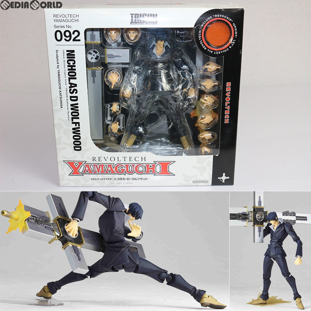 【中古即納】[FIG]リボルテックヤマグチNo.92 ニコラス・D・ウルフウッド 劇場版TRIGUN Badlands Rumble(トライガン バッドランド ランブル) 完成品 可動フィギュア 海洋堂(20100615)