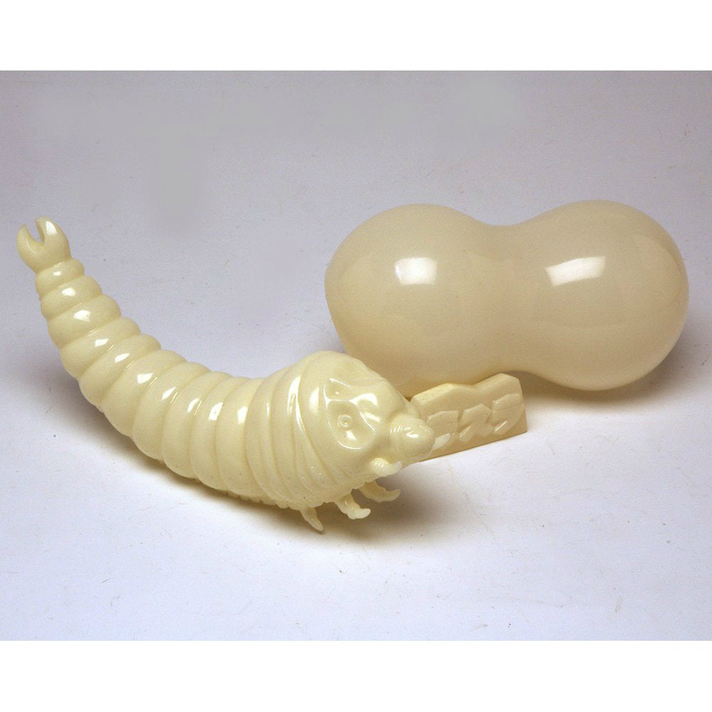 【中古即納】[FIG] 世紀の東宝怪獣 蓄光オブジェコレクション モスラ幼虫&まゆ 完成品 ソフビフィギュア マルサン(20150503)