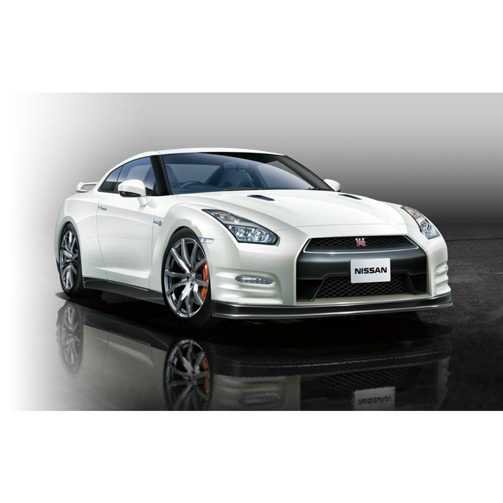 【新品即納】[PTM] 1/24 プリペイントモデル NISSAN GT-R(R35) 2014年モデル (ブリリアントホワイトパール) アオシマ(20150502)