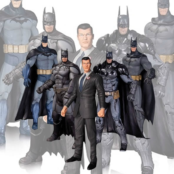 【新品即納】[FIG] バットマン アーカムシリーズ/ バットマン アクションフィギュア 5PK フィギュア DCコレクタブルズ(20151003)
