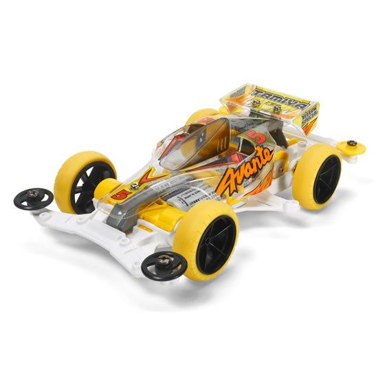 【新品即納】[M4WD] 95060 レーサーミニ四駆 アバンテJr.イエロースペシャル(クリヤーボディ) (VSシャーシ) タミヤ(20150328)