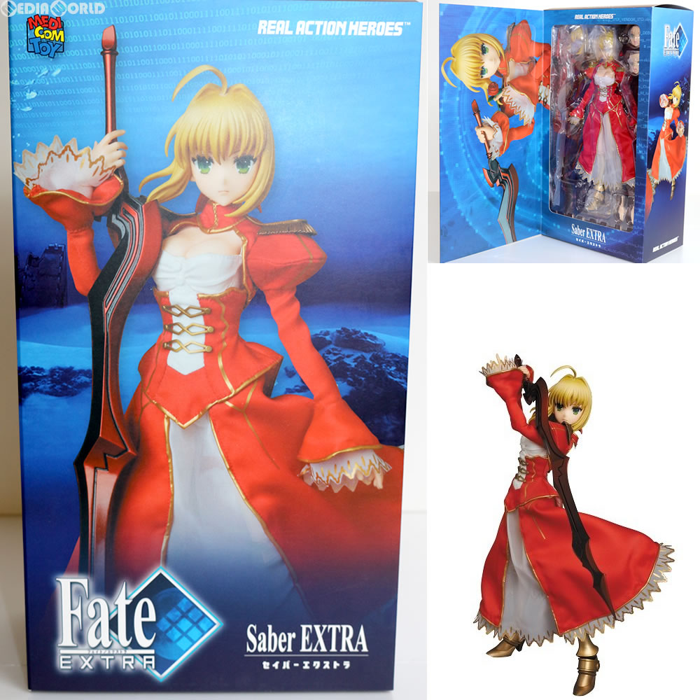 【中古即納】[FIG] リアルアクションヒーローズ713 RAH セイバーエクストラ Fate/ EXTRA フィギュア メディコム・トイ(20160227)