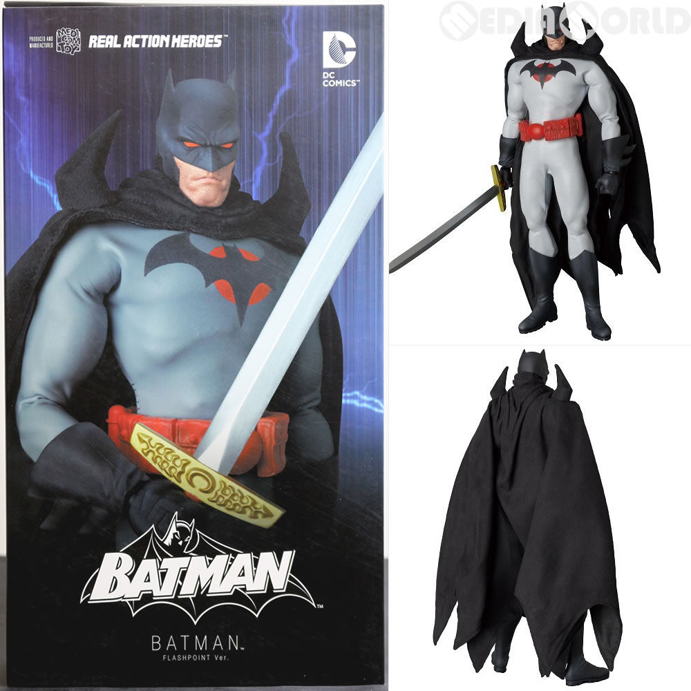 【中古即納】[FIG] リアルアクションヒーローズ716 RAH バットマン (FLASHPOINT Ver.) フィギュア メディコム・トイ(20151223)