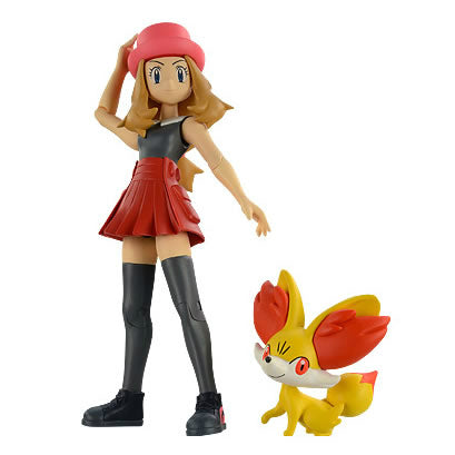 【中古即納】[FIG] ポケットモンスター モンスターコレクション セレナ&フォッコセット タカラトミー(20140430)