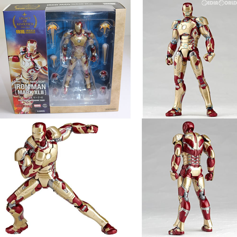 【中古即納】[FIG]レガシー OF リボルテック LR-043 特撮リボルテック アイアンマンマーク42 フィギュア 海洋堂(20150920)