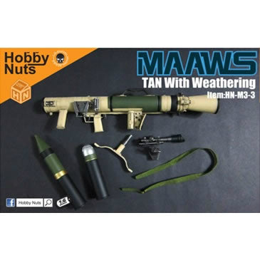 【新品即納】[FIG] HN-M3-3 1/6 カールグスタフM3 無反動砲 MAAWS タン・ウェザリング ホビーナッツ(20151114)