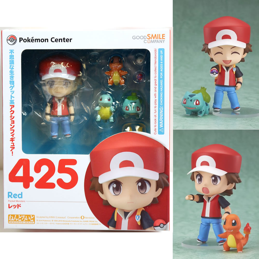 【中古即納】[FIG] ねんどろいど 425 レッド ポケットモンスター 完成品 可動フィギュア ポケモンセンター&Amazon.co.jp(ポケモンストア) 限定 ポケモン(20140927)