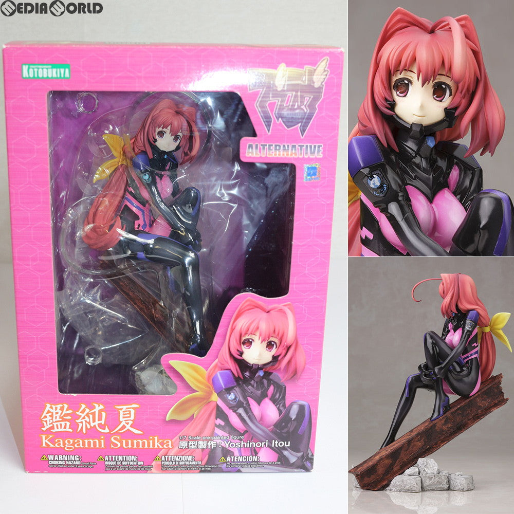 【中古即納】[FIG]鑑純夏(かがみすみか) マブラヴ オルタネイティヴ 1/7 完成品 フィギュア(PP528) コトブキヤ(20140207)