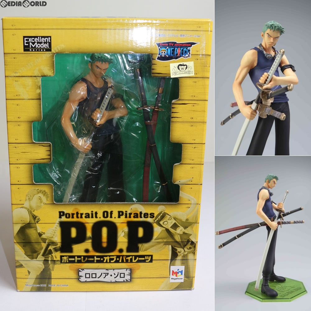 【中古即納】[FIG]エクセレントモデル Portrait.Of.Pirates P.O.P ワンピースシリーズNEO-3 ロロノア・ゾロ ONE PIECE 1/8 完成品 フィギュア メガハウス(20080131)