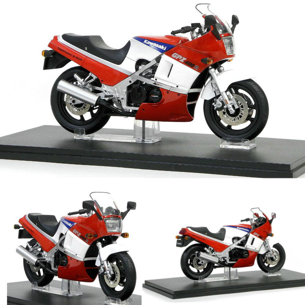 【新品即納】[PTM] 1/12 Kawasaki GPZ400R レッド/ホワイト 完成品 MFP02RE モデラーズ(20160324)