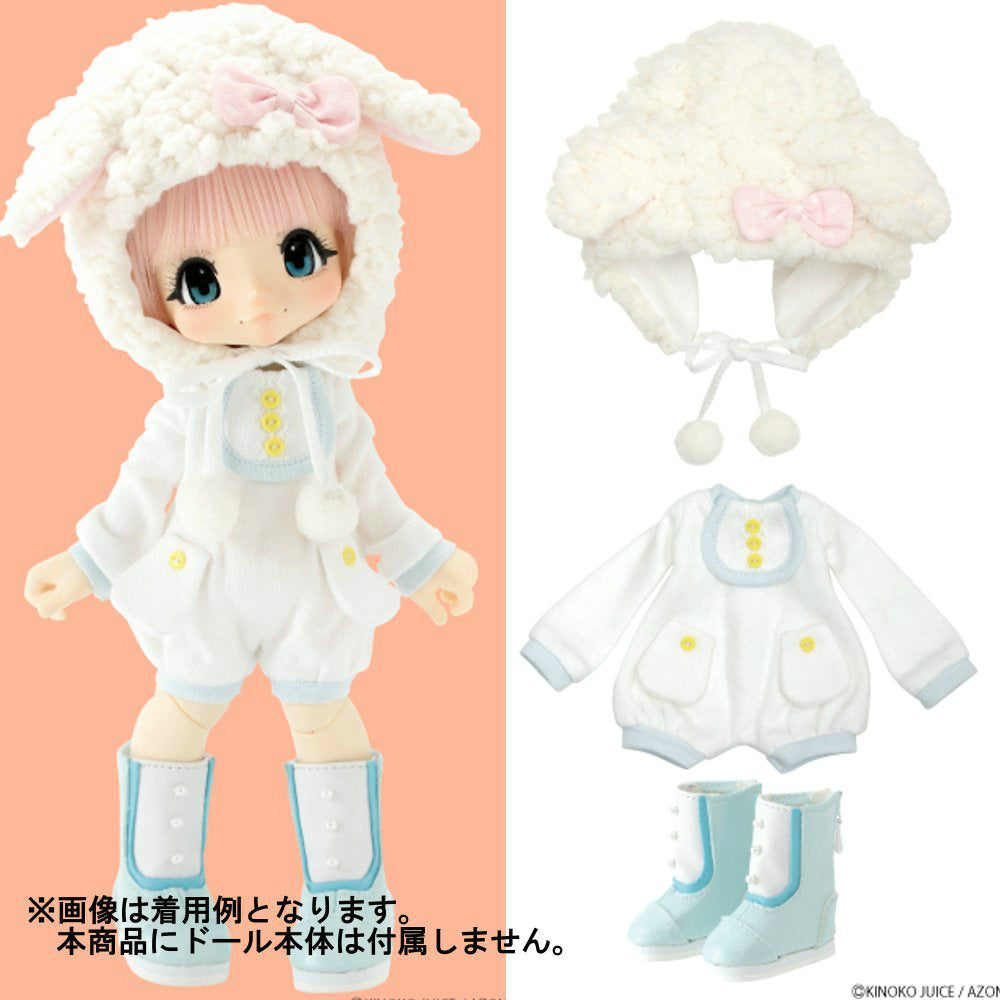 【新品即納】[FIG] きのこプラネット もふもふひつじさんセット ホワイト×ライトブルー KIKIPOP!用 アゾン(20150726)