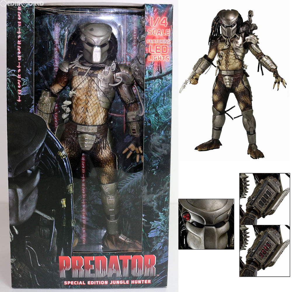 【新品即納】[FIG] プレデター/ 1/4 アクションフィギュア シリーズ 1987 ジャングルハンター・プレデター with LEDライト ネカ(20160215)