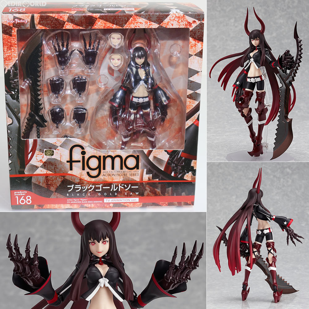 【中古即納】[FIG] 168 figma(フィグマ) ブラックゴールドソー TV ANIMATION ver. ブラック★ロックシューター フィギュア マックスファクトリー(20130428)