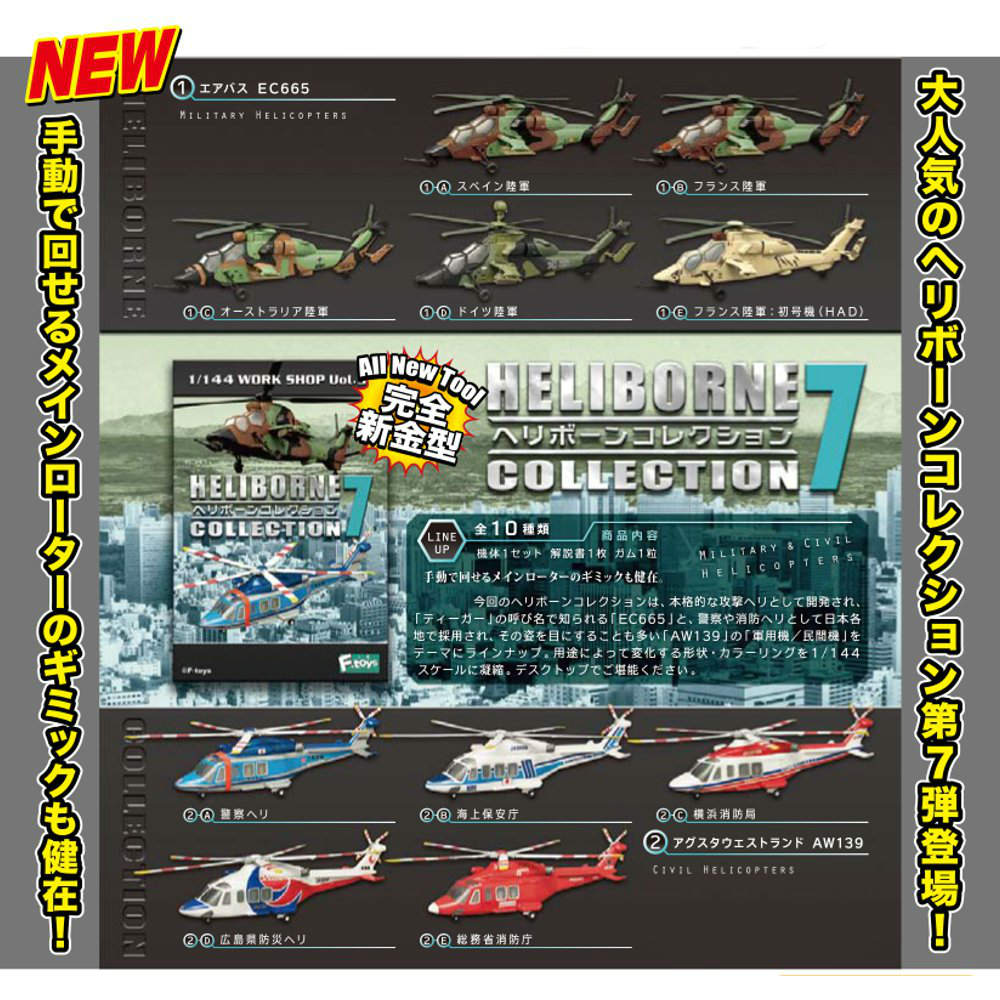 【新品即納】[BOX][PTM] 1/144 ヘリボーンコレクション7 (食玩) F-toys(エフトイズ) (20151025)