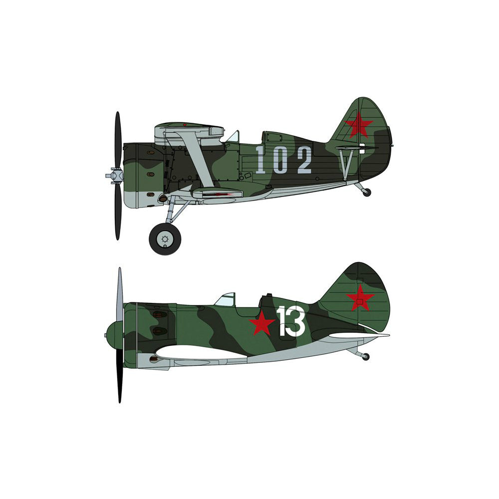 【新品即納】[PTM] 02171 1/72 ポリカルポフI-153&I-16 ソ連空軍 2機セット プラモデル ハセガワ(20151010)