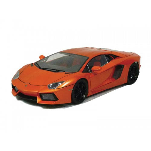 【新品即納】[PTM] (再販) プリペイントモデル No.42 1/24 ランボルギーニ アヴェンタドール LP700-4 オレンジパール プラモデル アオシマ(20180121)