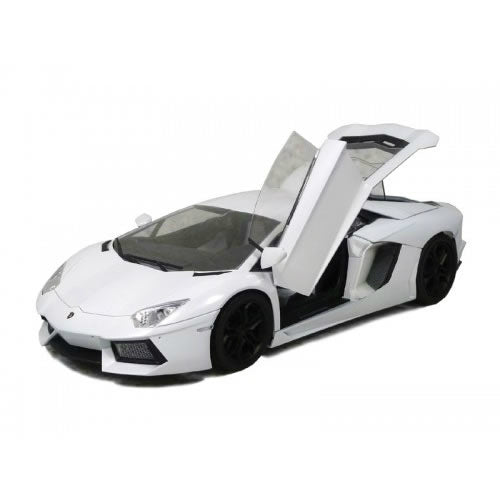 【新品即納】[PTM] (再販) プリペイントモデル No.43 1/24 ランボルギーニ アヴェンタドール LP700-4 ホワイトパール プラモデル アオシマ(20180121)