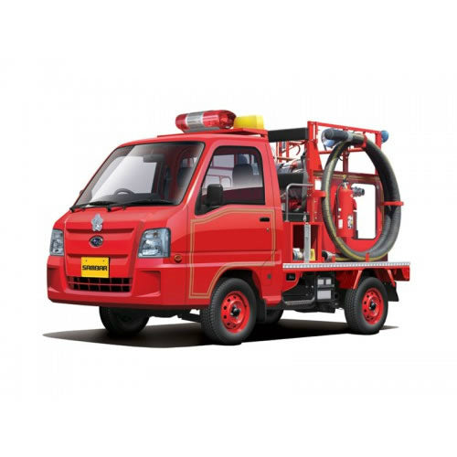 【新品即納】[PTM] ザ・ベストカーGT No.50 1/24 サンバー消防車4WD(トラック型) プラモデル アオシマ(20160527)