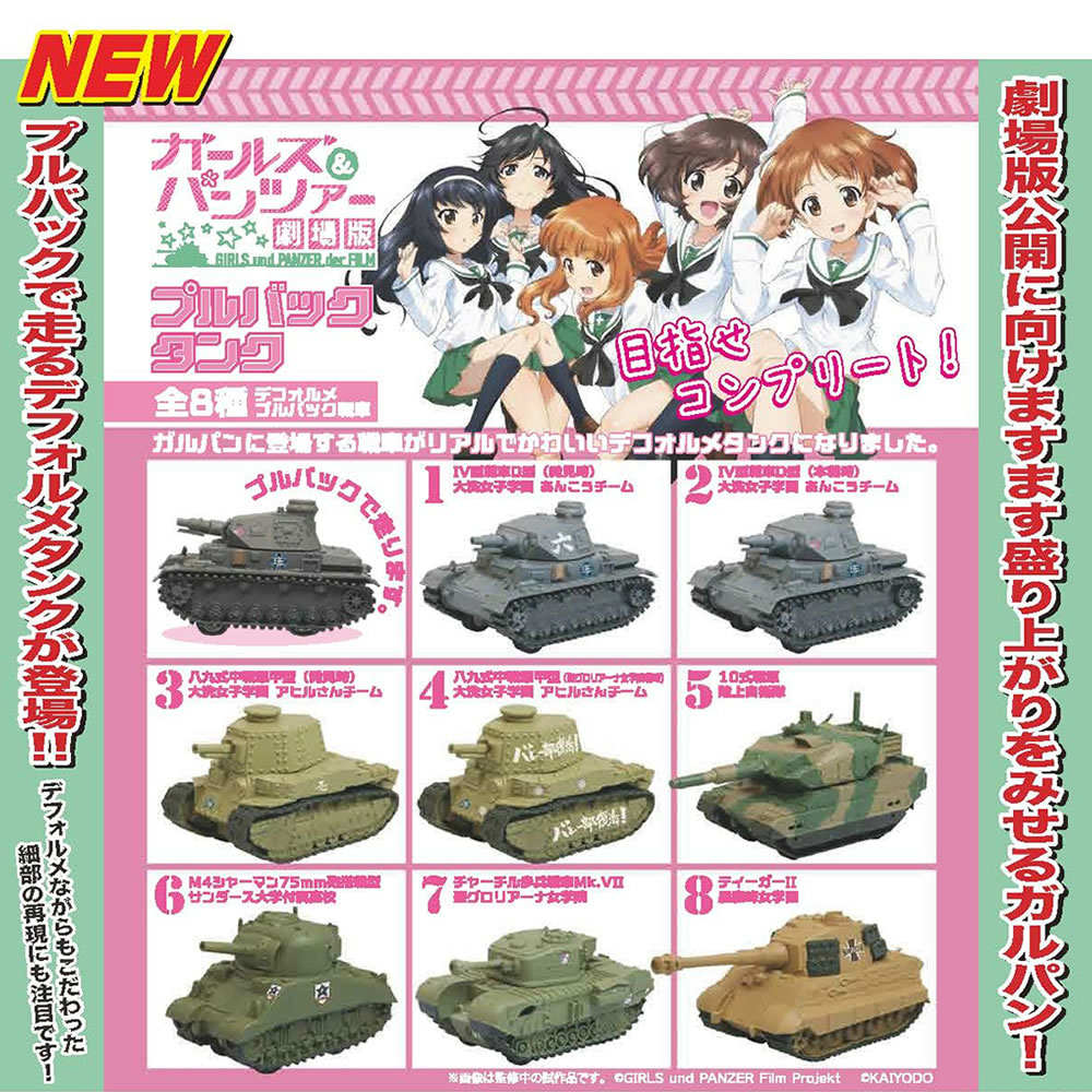 【新品即納】[FIG](BOX) ガールズ&パンツァー 劇場版 プルバックタンク 食玩 F-toys(エフトイズ)(20151129)