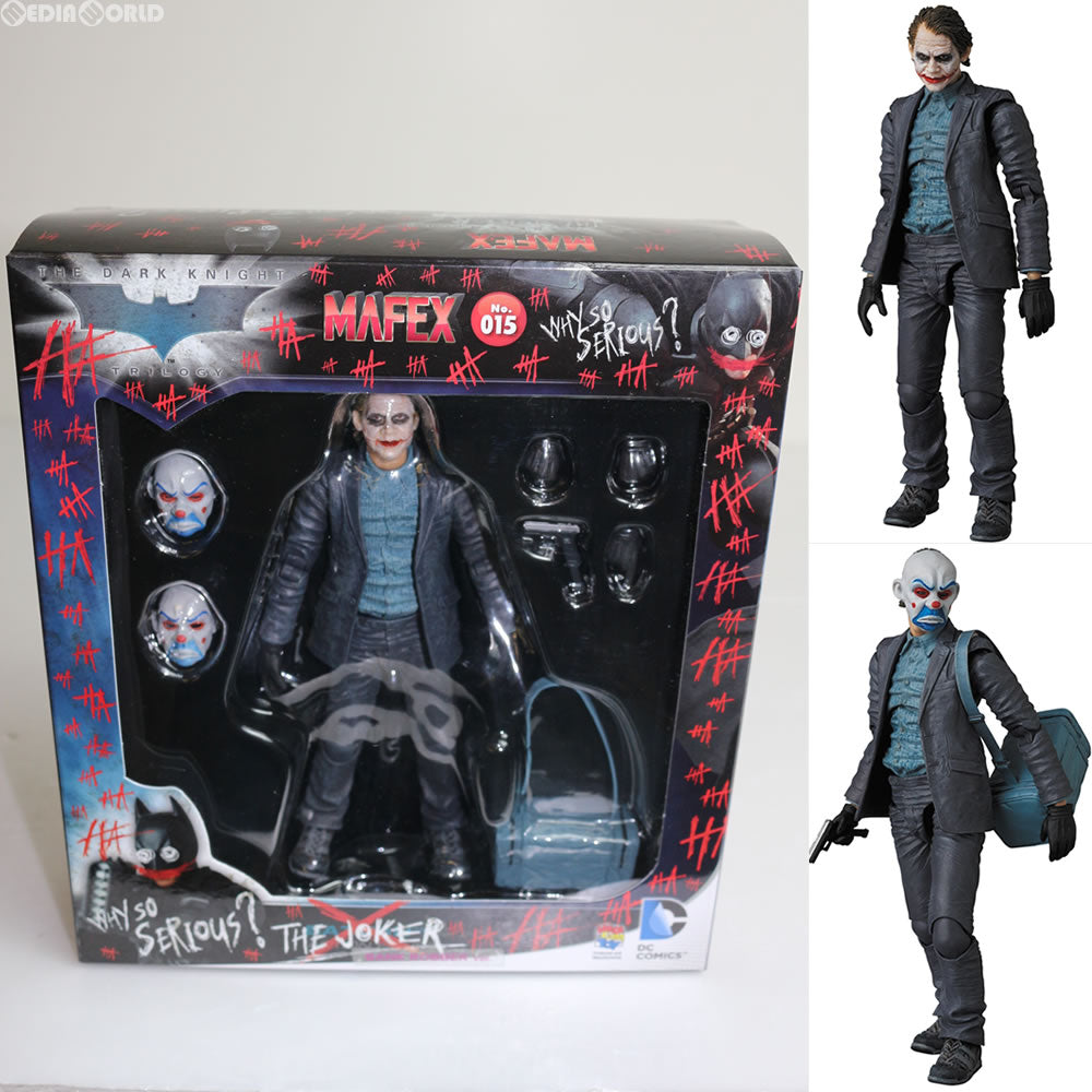 【中古即納】[FIG] MAFEX(マフェックス) No.015 THE JOKER ジョーカー(BANK ROBBER Ver.) ダークナイト フィギュア メディコム・トイ(20160522)