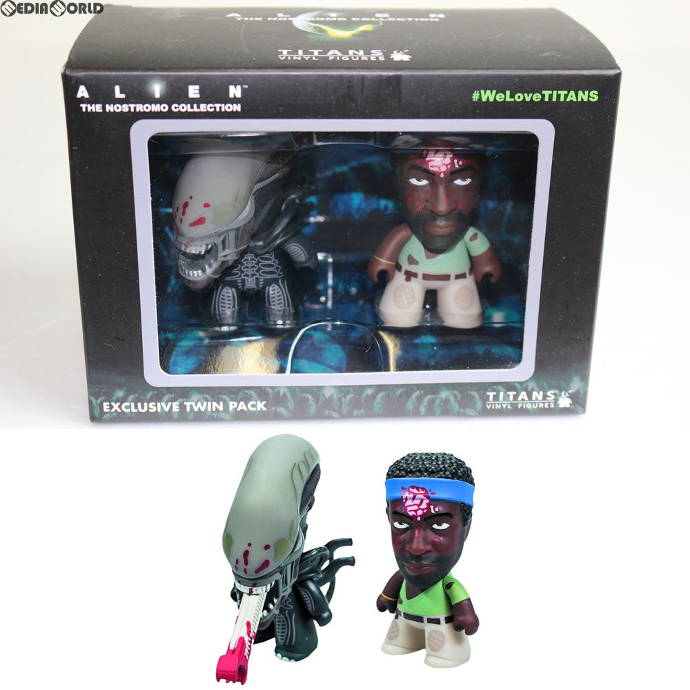 【中古即納】[FIG] エイリアン/ ノストロモコレクション ブラッディ パーカーvsブラッディ ビッグチャップ 3インチ ビニールフィギュア 2PK タイタン(20160330)