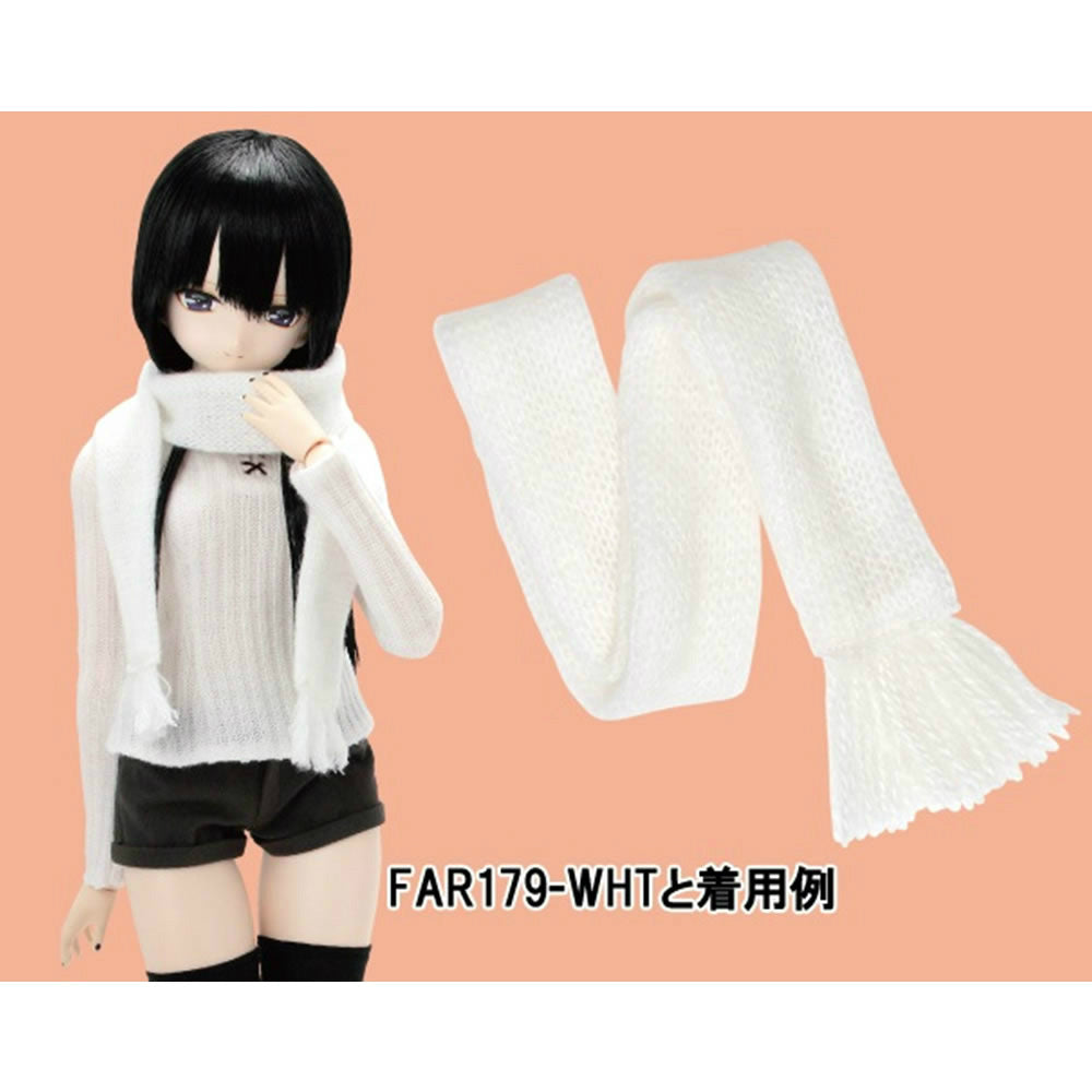 【新品即納】[FIG] FAR179-WHT 50毛糸のマフラー(ホワイト) 48cm/50cm用 アゾン(20151115)