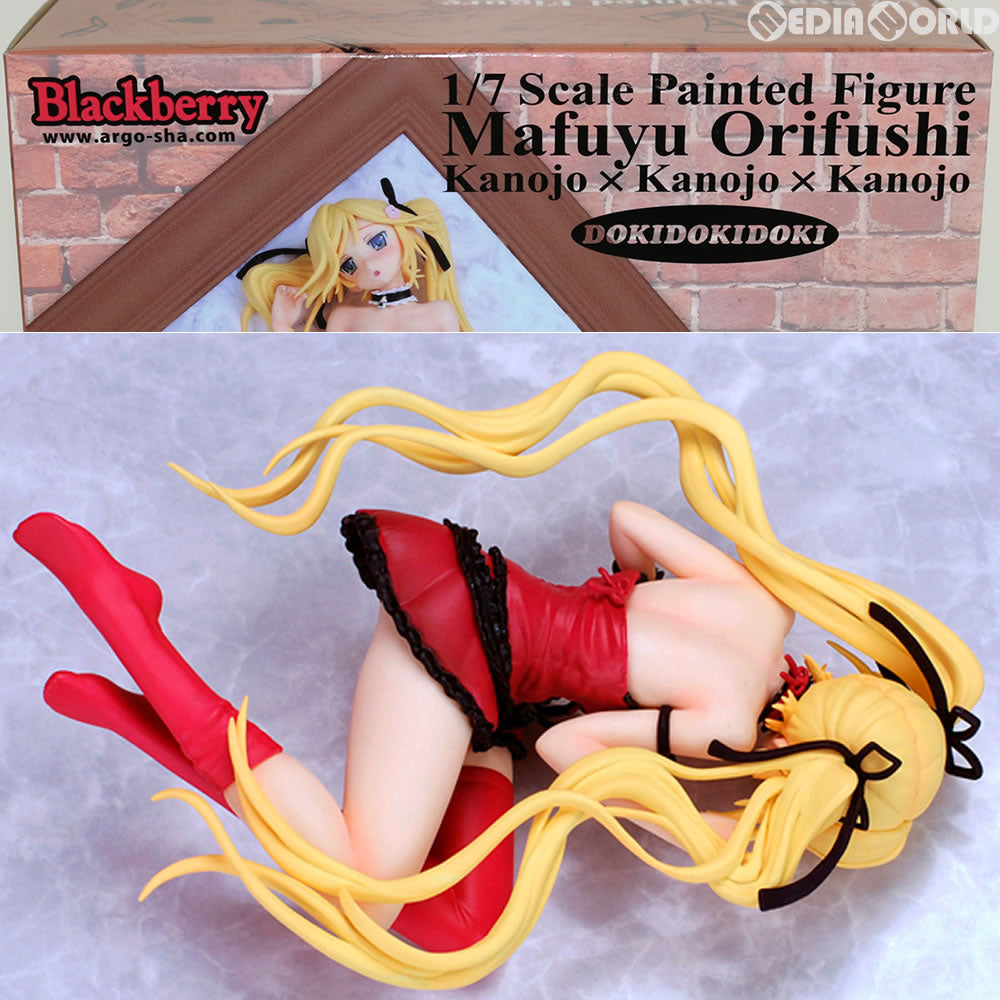 【中古即納】[FIG]織節真冬 ドキドキドキ レッドVer. 1/7完成品 彼女×彼女×彼女 フィギュア Blackberry(ブラックベリー)(20160218)