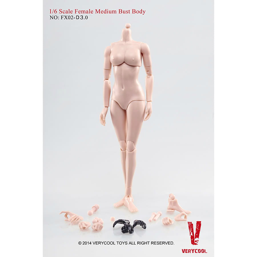 【新品即納】[FIG] 1/6 女性素体 Ver.3.0 ミドルバスト ドール ベリークール(20160324)