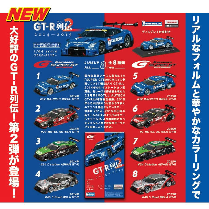【新品即納】[BOX][PTM] 1/64 ニッサン GT-R列伝 2 完成品 ミニカー エフトイズ(20160117)