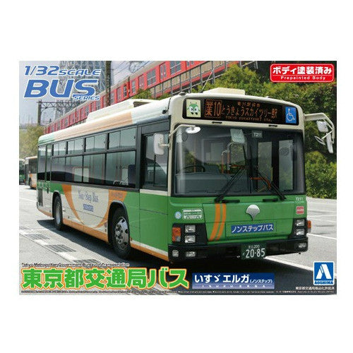 【中古即納】[PTM] 1/32 バス No.35 東京都交通局バス(いすゞエルガ/ノンステップ 路線) アオシマ(20121031)