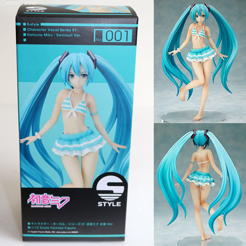 【中古即納】[FIG] S-style 初音ミク 水着Ver. キャラクター・ボーカル・シリーズ01 1/12塗装済組み立て品 フィギュア FREEing(フリーイング) (20160623)