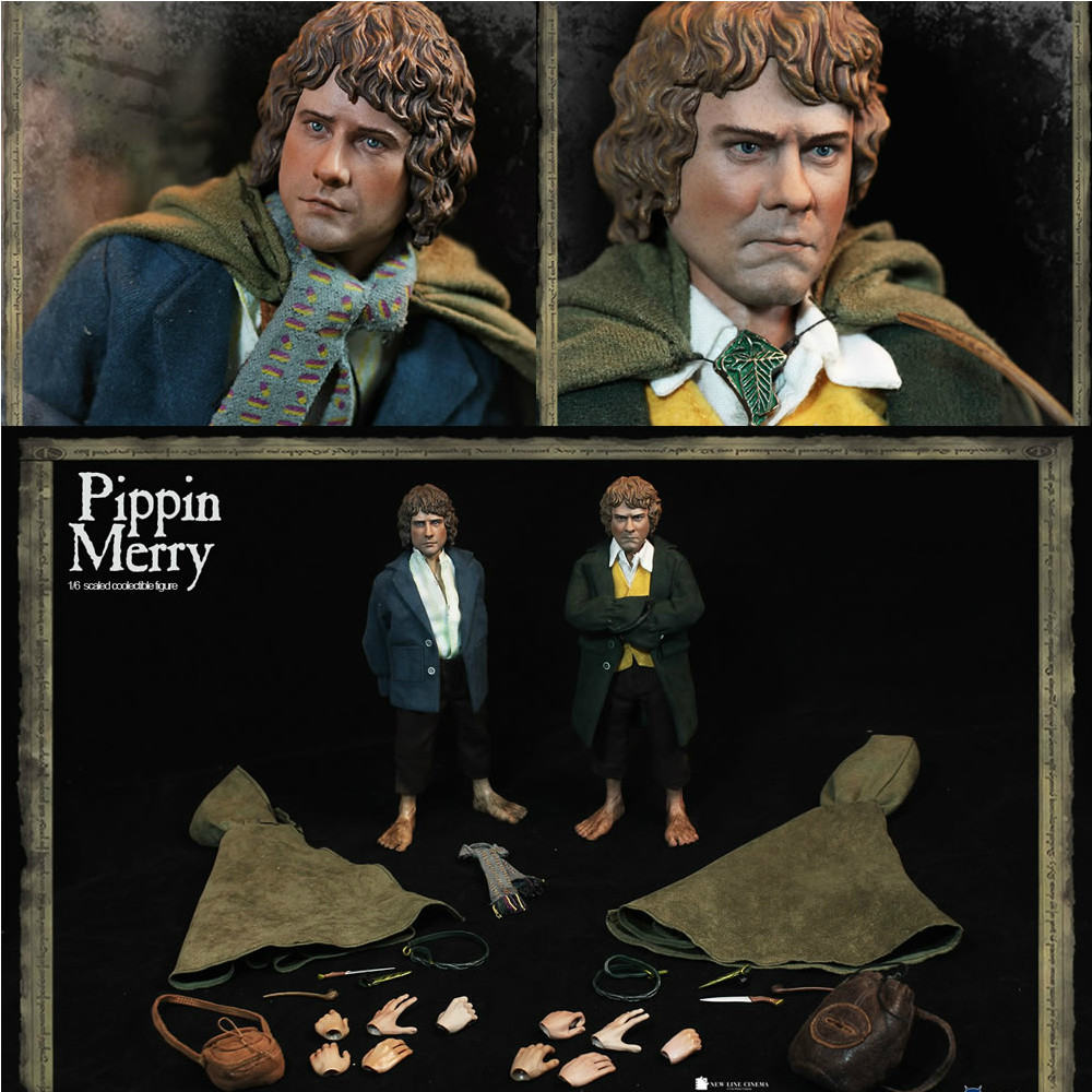 【新品即納】[FIG] ロード・オブ・ザ・リング 1/6 コレクティブルアクションフィギュア メリー&ピピン セット ドール アスモストイズ(20160324)