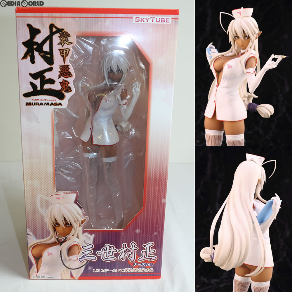 【中古即納】[FIG]三世村正(さんせいむらまさ) ナースver. 装甲悪鬼村正 1/6 完成品 フィギュア(AX-1037) SkyTube(スカイチューブ)(20160710)