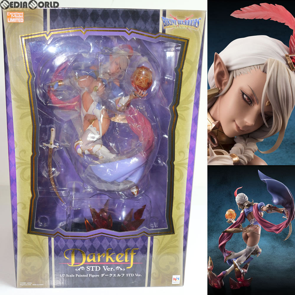 【中古即納】[FIG] 限定 エクセレントモデルLIMITED ダークエルフ STD Ver. ビキニ・ウォリアーズ 1/7 完成品 フィギュア メガハウス(20151231)