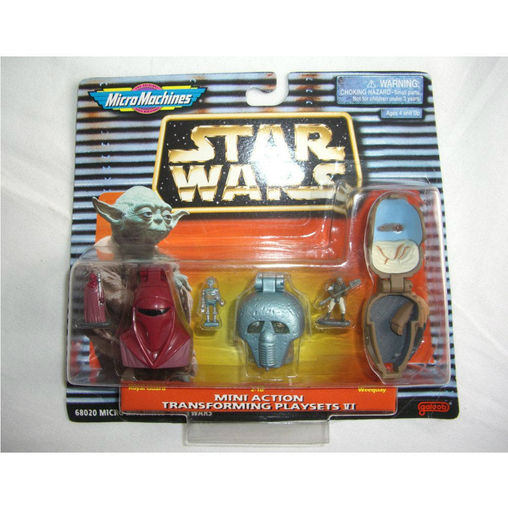 【中古即納】[FIG] Micro Machines スター・ウォーズ ミニアクション トランスフォーミング プレイセット6(6体SET) Galoob/ツクダ