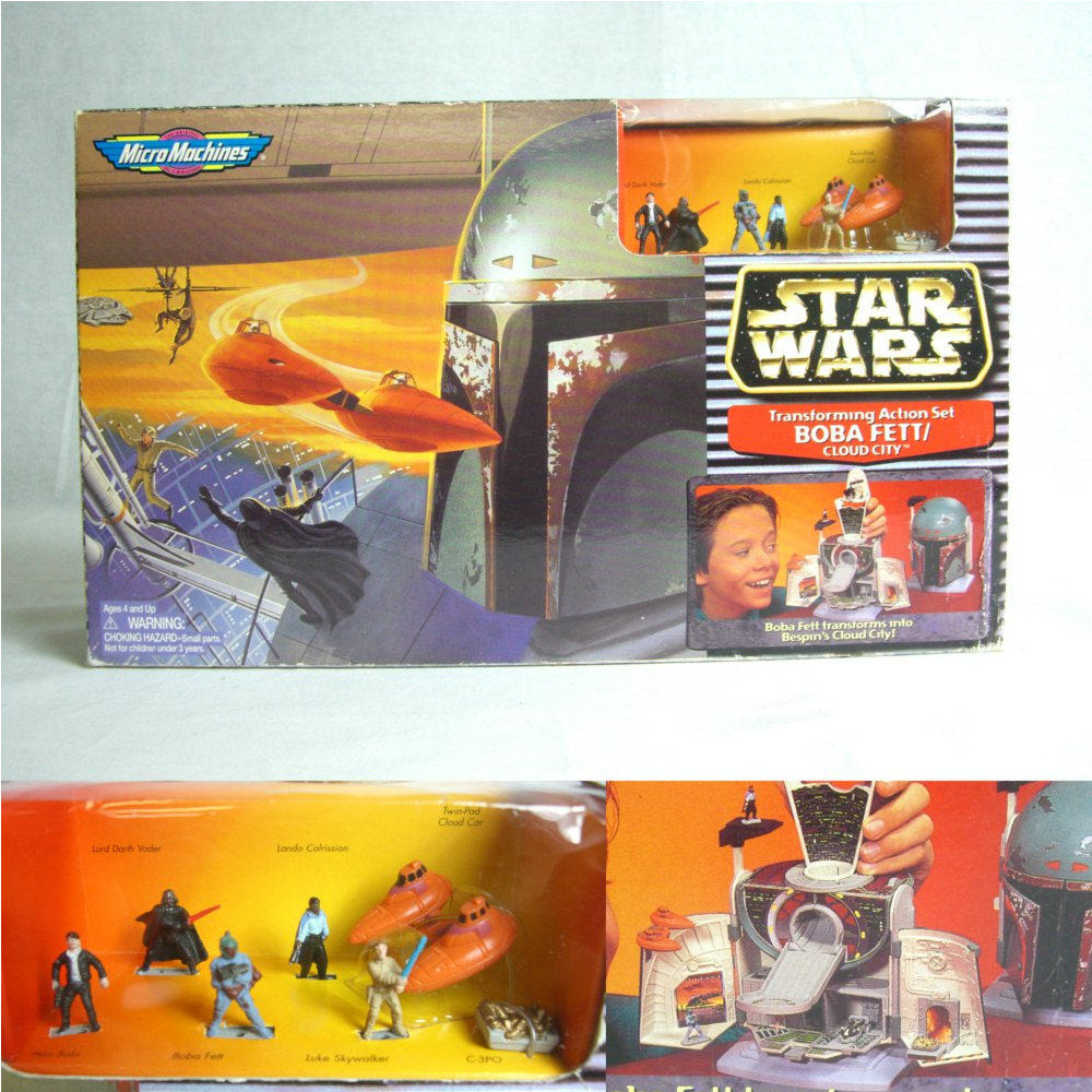 【中古即納】[FIG] スター・ウォーズ トランスフォーミングセット ボバフェット/クラウドシティ galoob/ツクダ