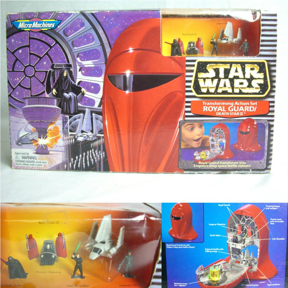 【中古即納】[FIG] スター・ウォーズ トランスフォーミングセット ロイヤルガード/デス・スターII galoob/ツクダ