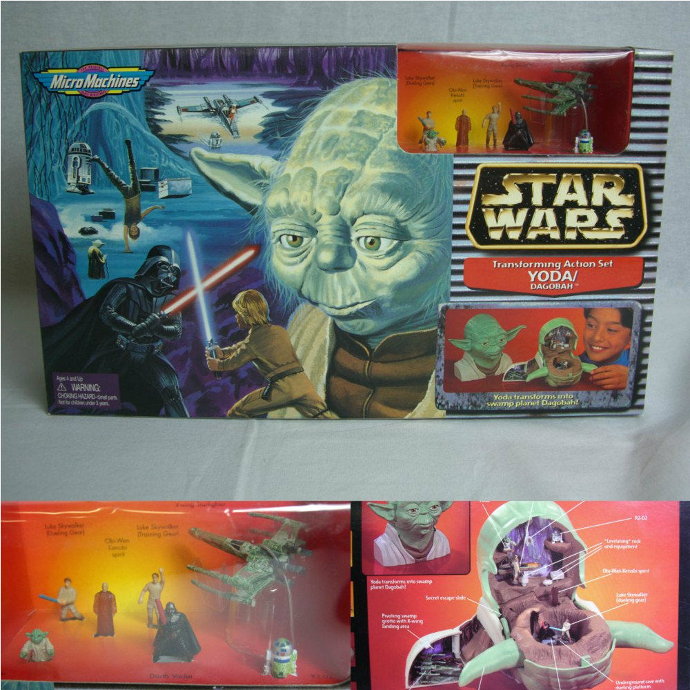 【中古即納】[FIG] スター・ウォーズ トランスフォーミングセット ヨーダ/ダゴバ galoob/ツクダ