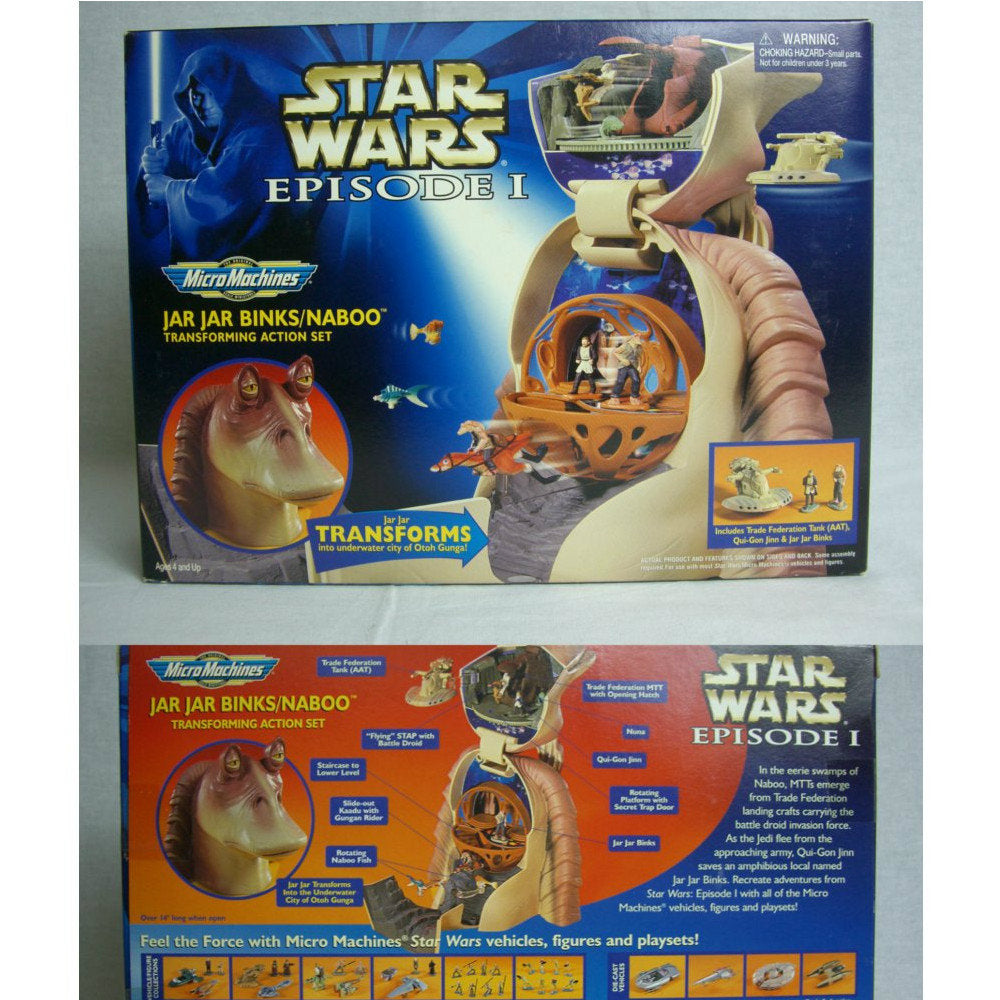 【中古即納】[FIG] スター・ウォーズ トランスフォーミングプレイセット ジャー・ジャー・ビンクス/ナブー galoob/トミー