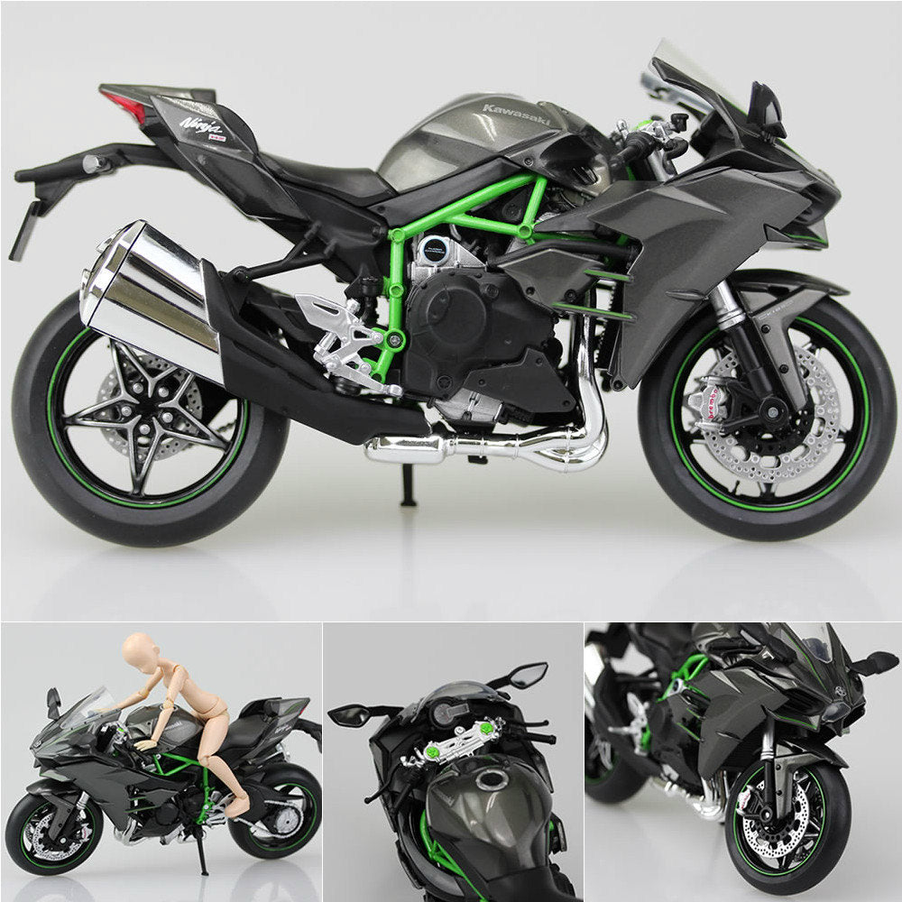 【新品即納】[PTM] 1/12 完成品バイク Kawasaki Ninja H2 フィギュア スカイネット/アオシマ(20160417)