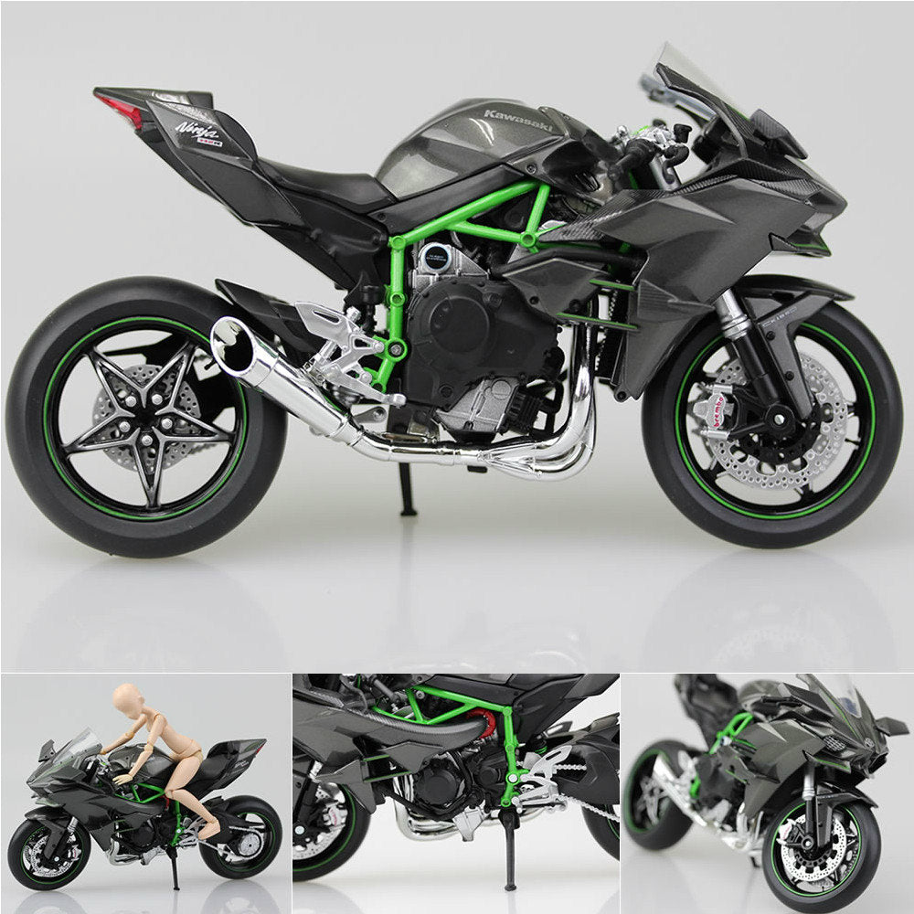 【新品即納】[PTM] 1/12 完成品バイク Kawasaki Ninja H2R フィギュア スカイネット/アオシマ(20160417)