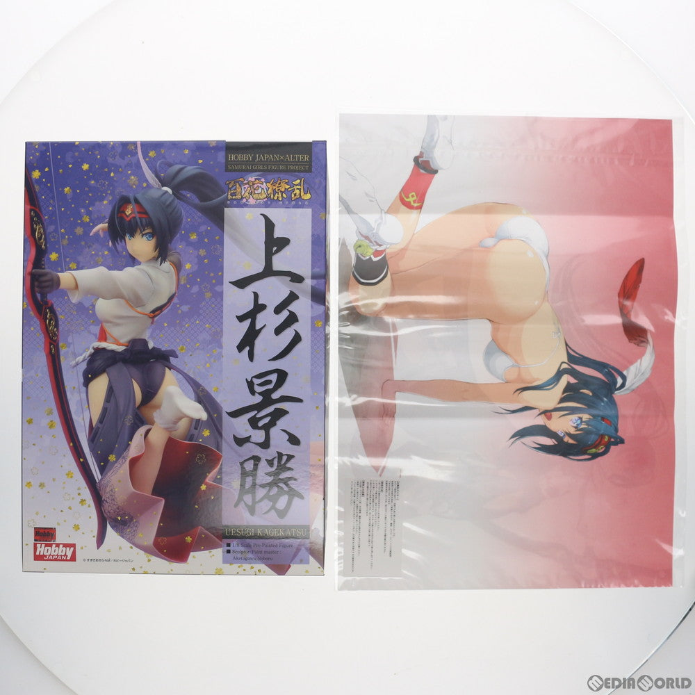 【中古即納】[FIG]上杉景勝(うえすぎかげかつ) 限定版 百花繚乱サムライアフター 1/8 完成品 フィギュア ホビージャパン誌上通販&オンラインショップ限定 ホビージャパン/アルター(20151130)