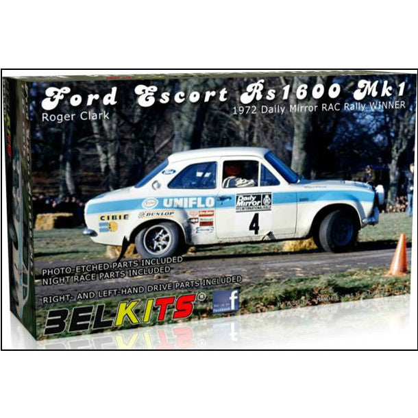 【新品即納】[PTM] ベルキット No.7 1/24 フォード エスコート RS1600 Mk1 ロジャー・クラーク プラモデル スカイネット/アオシマ(20160318)