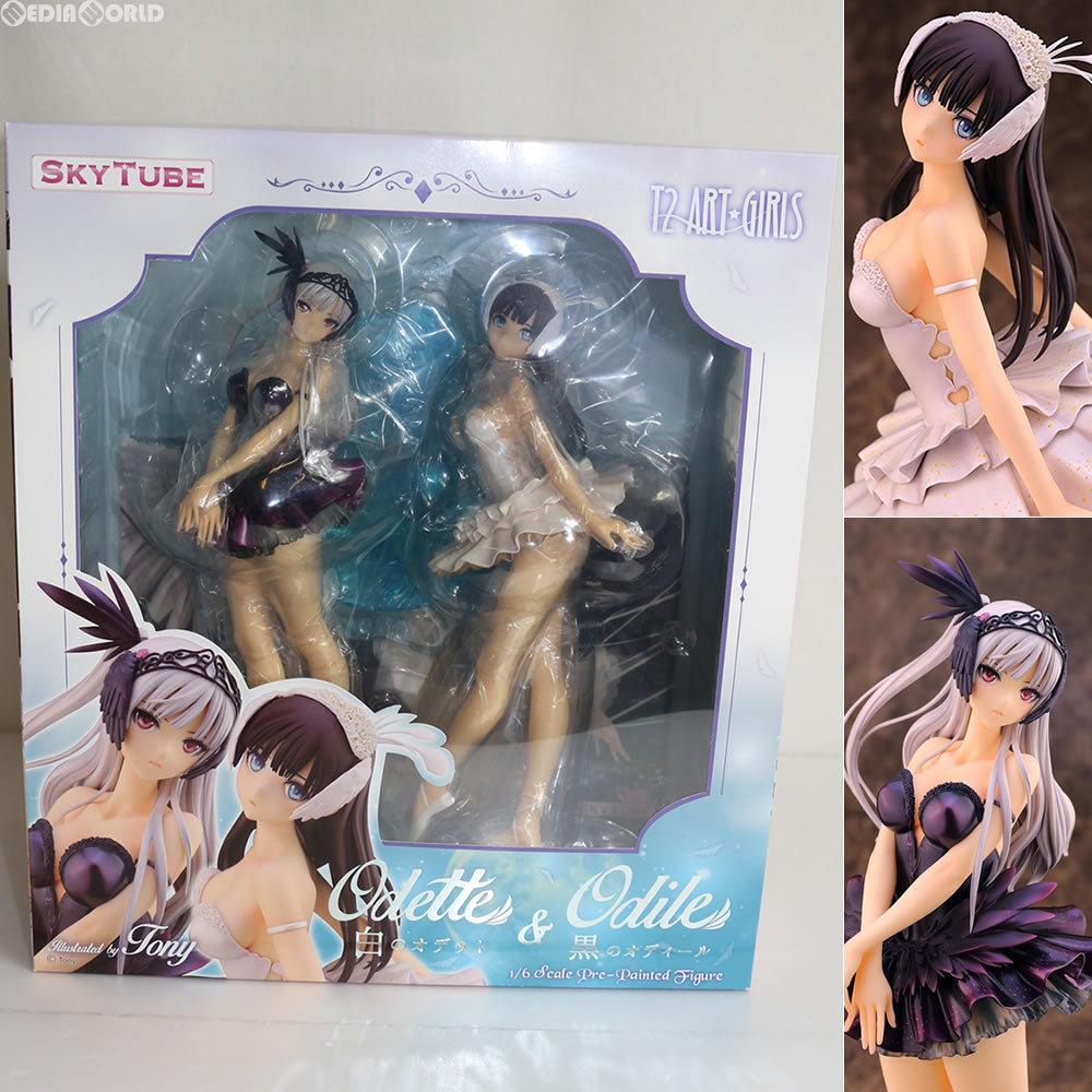 【中古即納】[FIG]セット特典2種付属 白のオデット&黒のオディール T2アート☆ガールズ 1/6 完成品 フィギュア(AX-1048) SkyTube(スカイチューブ)(20161028)