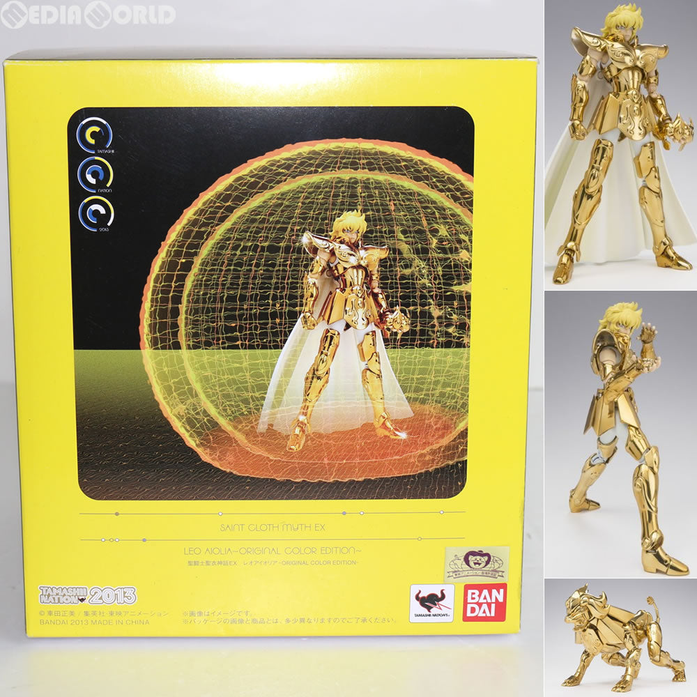 【中古即納】[FIG] 聖闘士聖衣神話EX レオアイオリア〜ORIGINAL COLOR EDITION〜 聖闘士星矢 完成品 可動フィギュア 魂ネイション2013&魂ウェブ商店限定 バンダイ(20131101)
