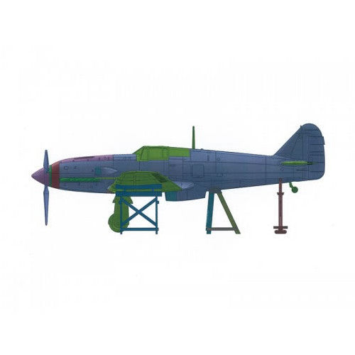 【新品即納】[PTM] 1/72 真・大戦機 No.14 三式戦II型 飛燕 角型風防 プラモデル アオシマ(20160421)