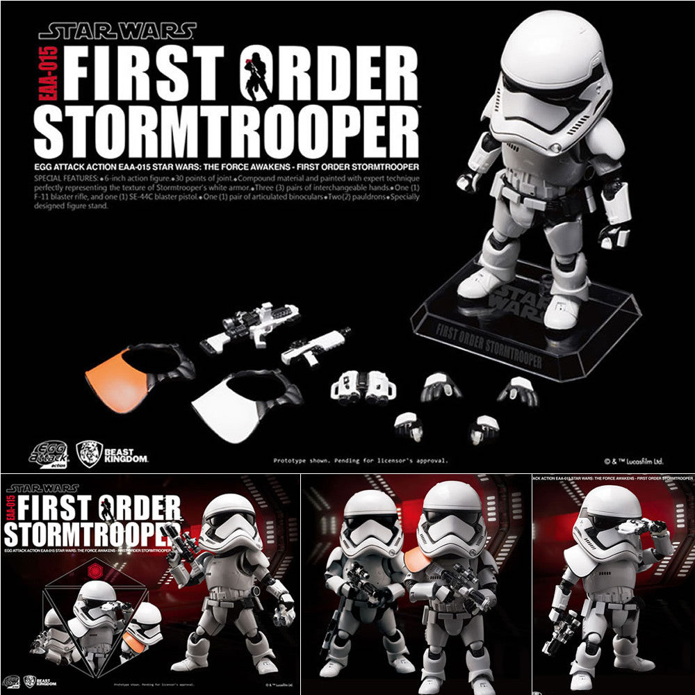 【新品即納】[FIG] Egg Attack Action 007 ファースト・オーダー ストームトルーパー スター・ウォーズ/フォースの覚醒 完成品 フィギュア BeastKingdom(ビーストキングダム) (20170301)