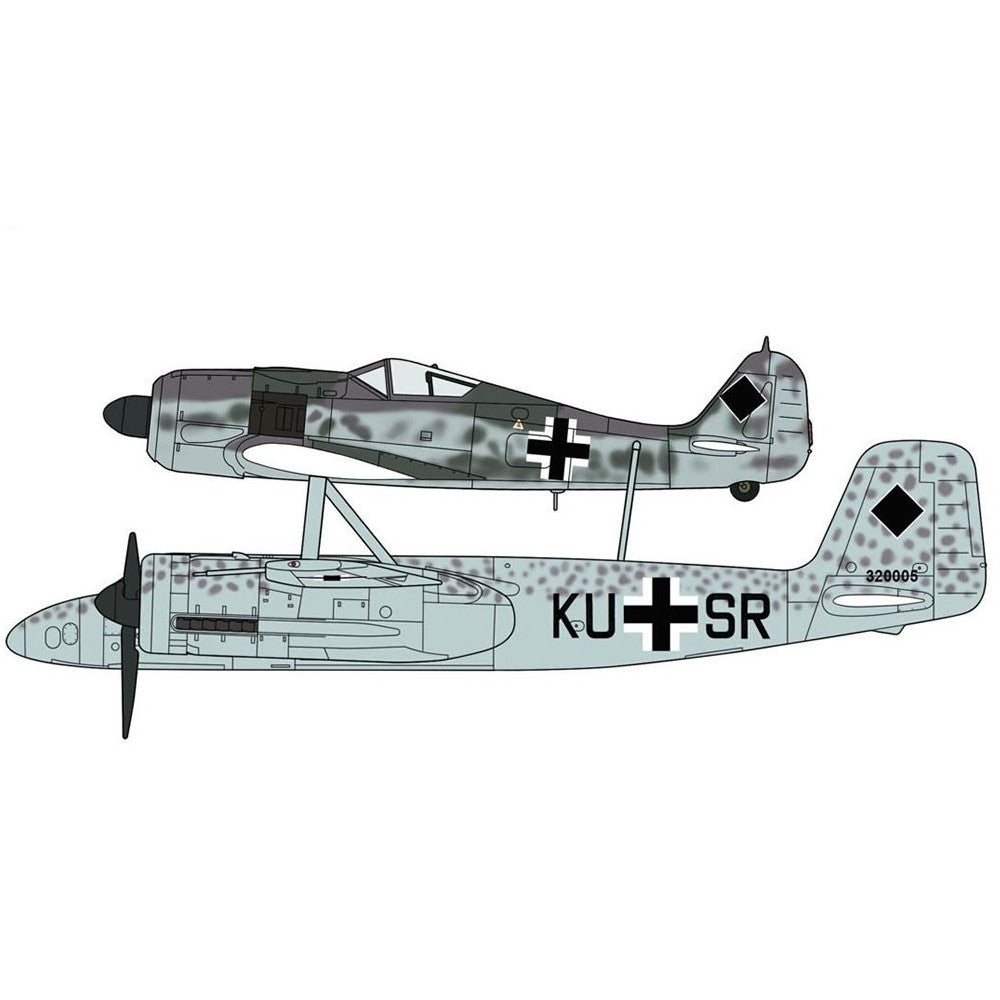 【新品即納】[PTM] 02193 1/72 Ta154A-1 & Fw190A-8 ミステル プラモデル ハセガワ(20160421)