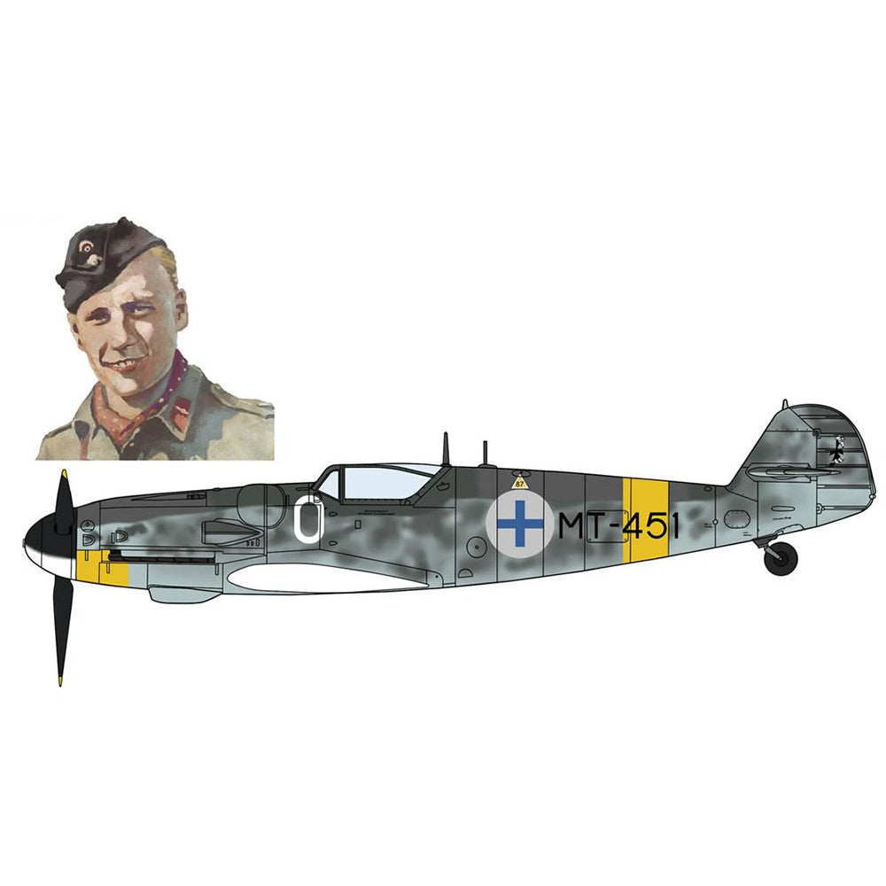 【新品即納】[PTM] 08242 1/32 メッサーシュミット Bf109G-6 ユーティライネン w/フィギュア プラモデル ハセガワ(20160421)