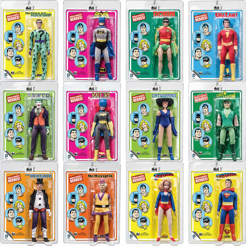 【新品即納】[FIG] ワールドグレイテストヒーローズ/ DC スーパーフレンズ レトロ 8インチ アクションフィギュア シリーズ リミテッド 12種セット フィギュアズトイ(20160421)